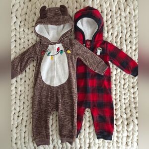 Carters Cozy Holiday Jumpsuits